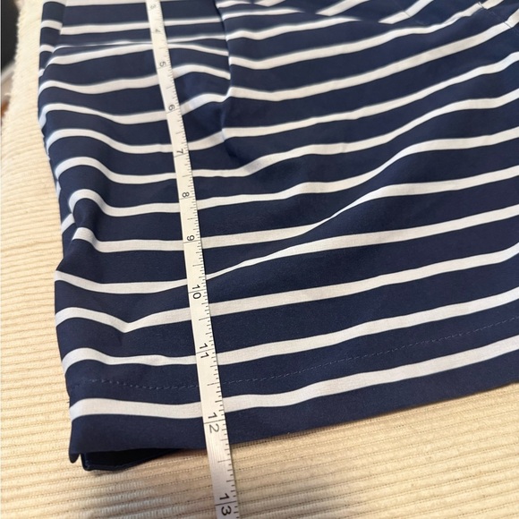 Nike Blue and White Athletic Shorts with Stripes - Picture 3 of 9
